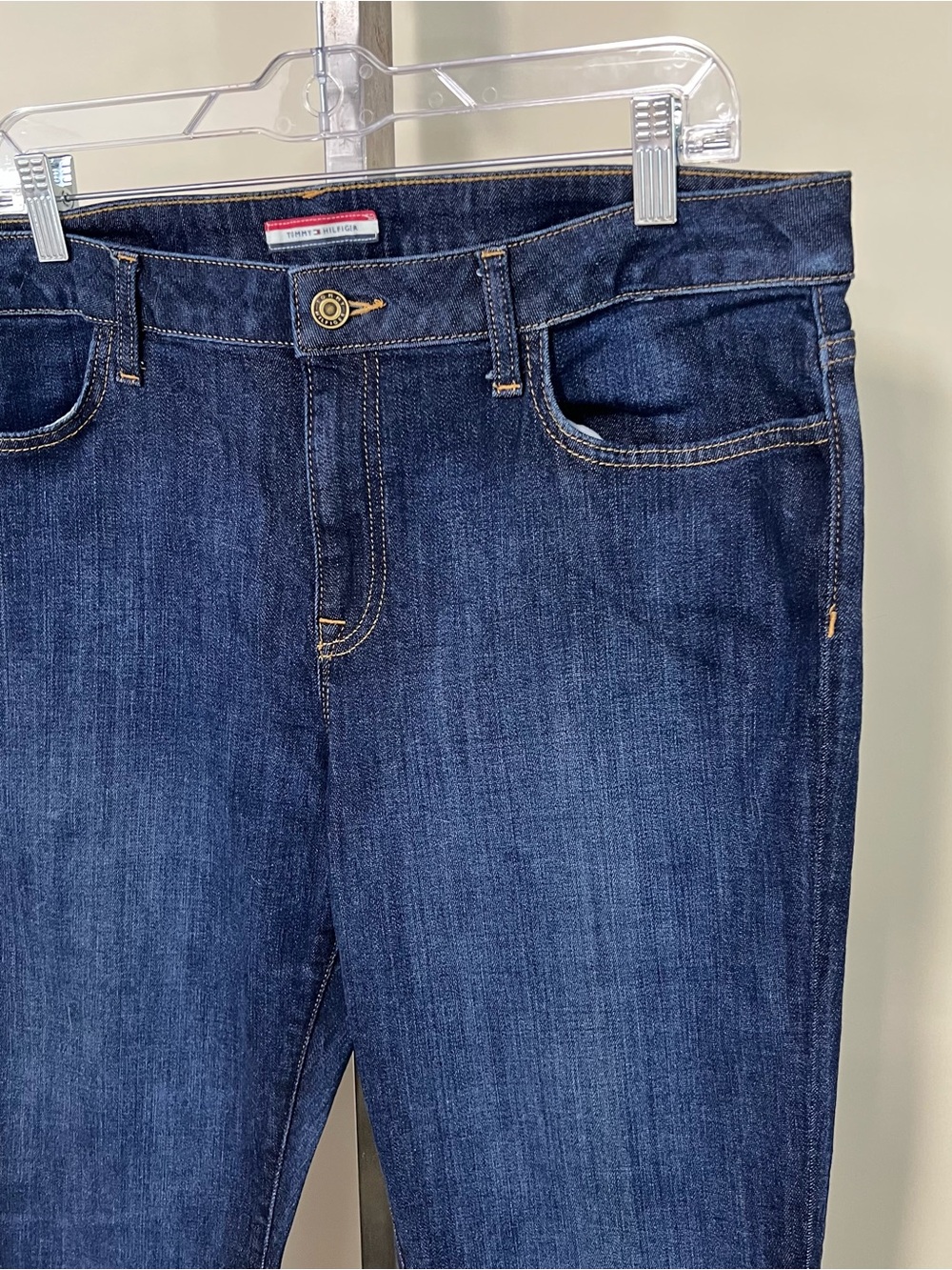 Tommy Hilfiger Size 16 High Rise Stretch Medium Wash Denim Skinny Jeans - Picture 9 of 16